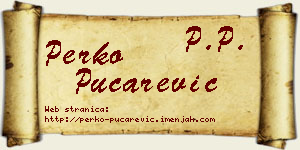 Perko Pucarević vizit kartica